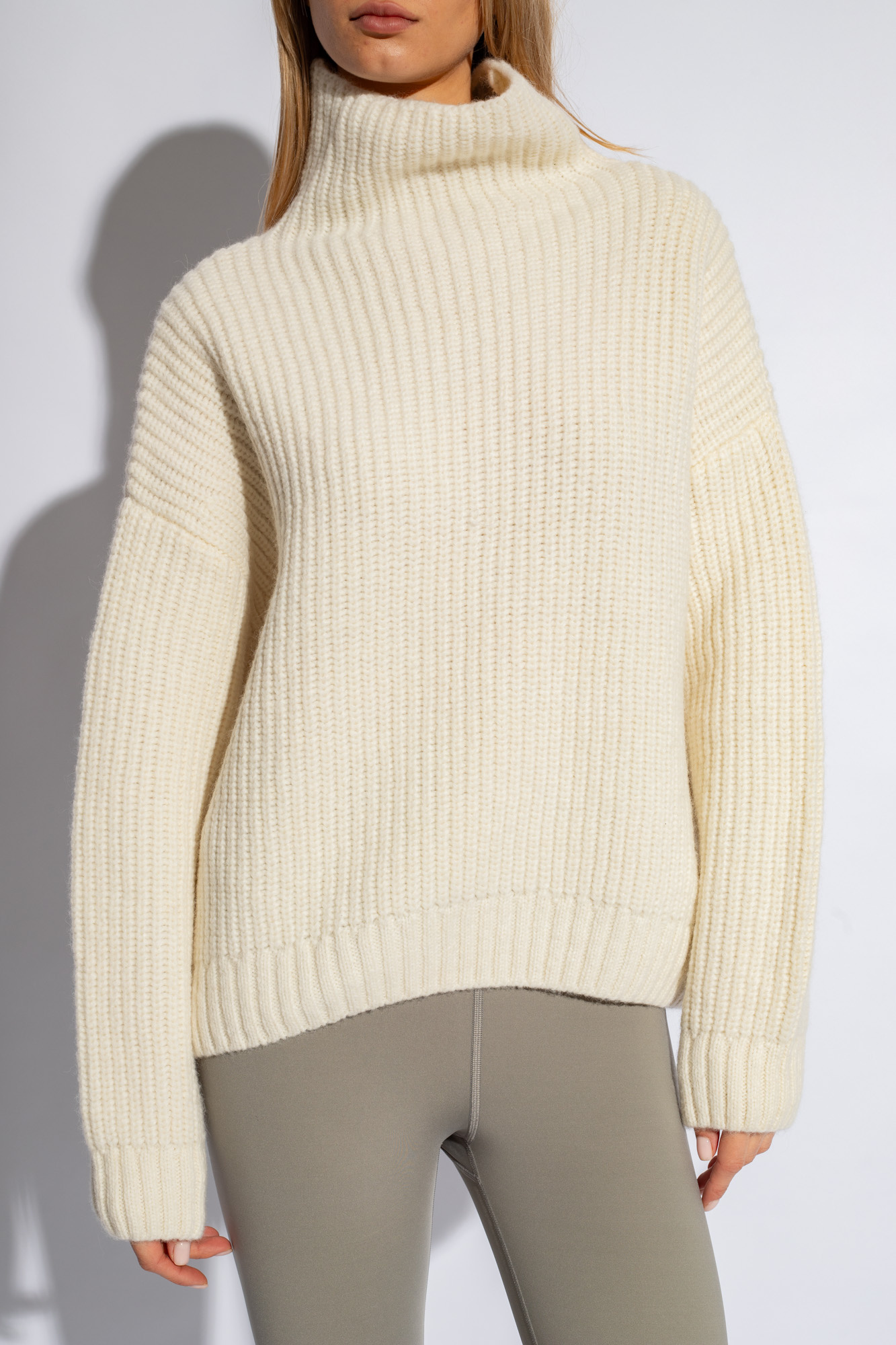 Cream Sydney thick knit sweater Klein Anine Bing Manchester